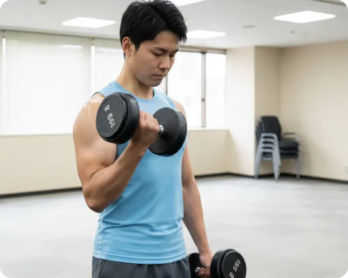 トレーニングをしている様子